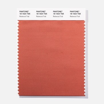 Pantone 18-1645 TSX  Valiant Red Polyester Swatch Card