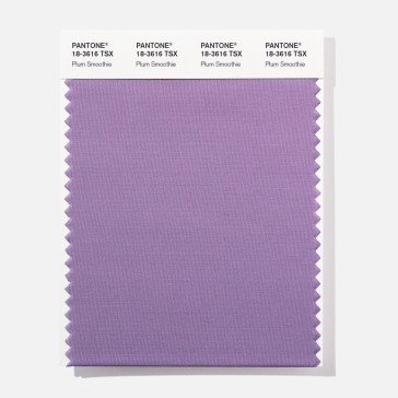 Pantone 18-3616 TSX Plum Smoothi Polyester Swatch Card