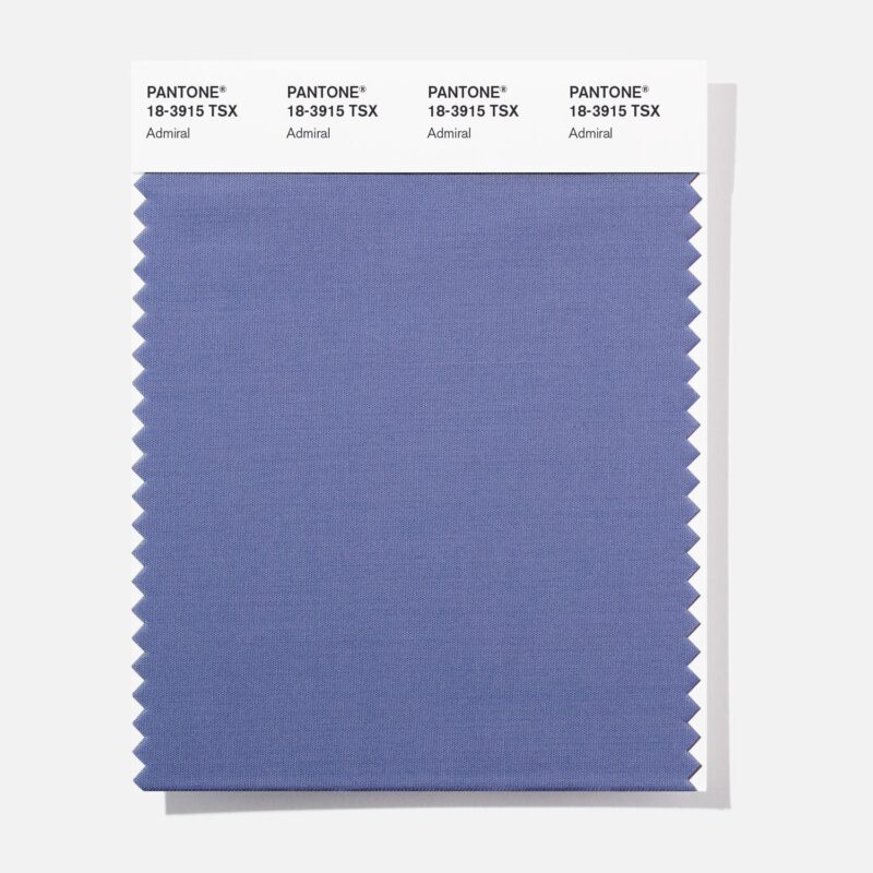 Pantone 18-3915 TSX Admiral Polyester Swatch Card