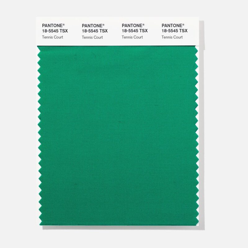 Pantone 18-5545 TSX Tennis Court  Polyester Swatch Card