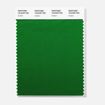 Pantone 18-6329 TSX Scallion  Polyester Swatch Card