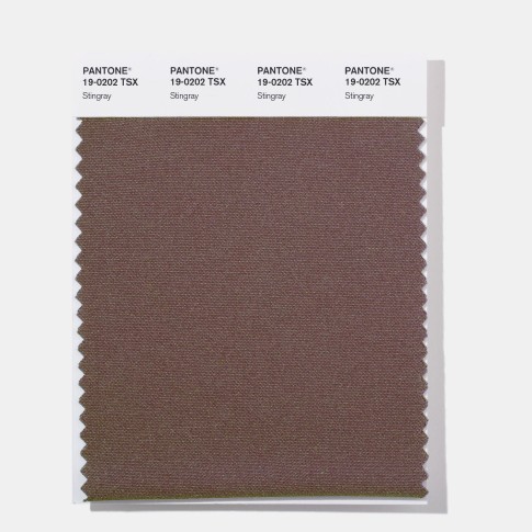 Pantone 19-0202 TSX Stingray Polyester Swatch Card