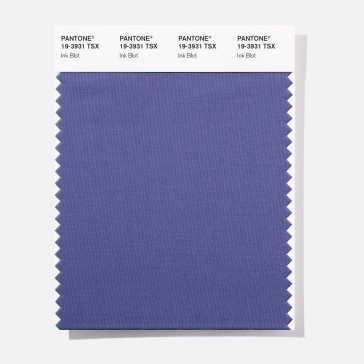 Pantone 19-3931 TSX Ink Blot  Polyester Swatch Card