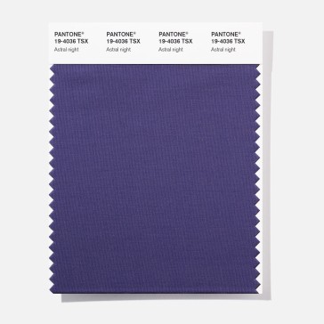 Pantone 19-4036 TSX  Astral Night Polyester Swatch Card