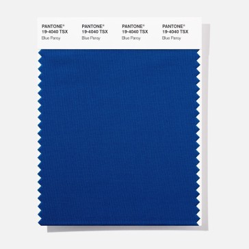 Pantone 19-4040  TSX Blue Pansy Polyester Swatch Card