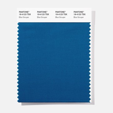 Pantone 19-4123  TSX Blue Grouper Polyester Swatch Card
