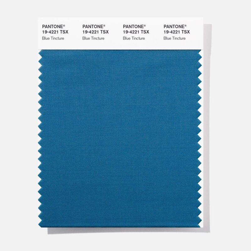 Pantone 19-4221 TSX Blue Tinctur Polyester Swatch Card