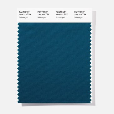 Pantone 19-4312 TSX Submerged  Polyester Swatch Card