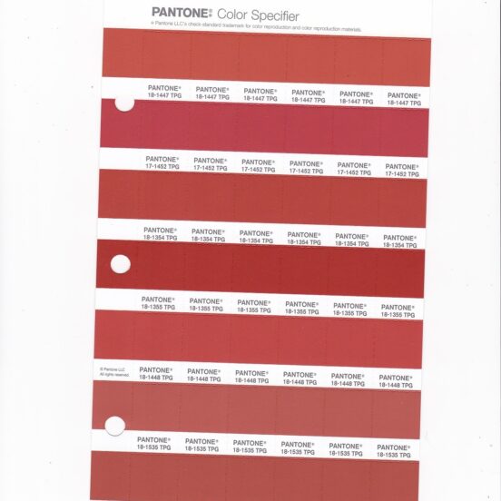 PANTONE 18-1343 TPG Auburn Replacement Page (Fashion, Home & Interiors)