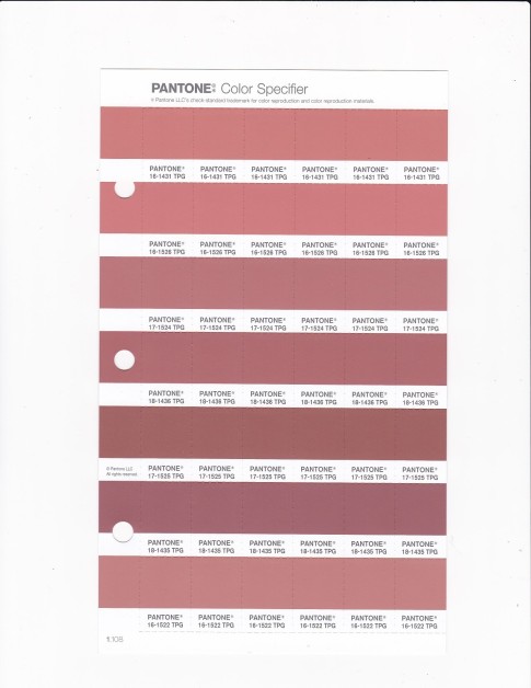 PANTONE 16-1431 TPG Canyon Clay Replacement Page (Fashion, Home & Interiors)