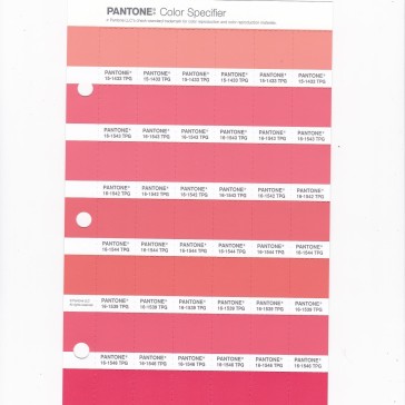 PANTONE 17-1656 TPG Hot Coral Replacement Page (Fashion, Home & Interiors)