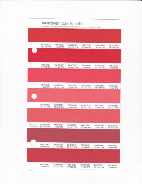 PANTONE 18-1445 TPG Spicy Orange Replacement Page (Fashion, Home & Interiors)