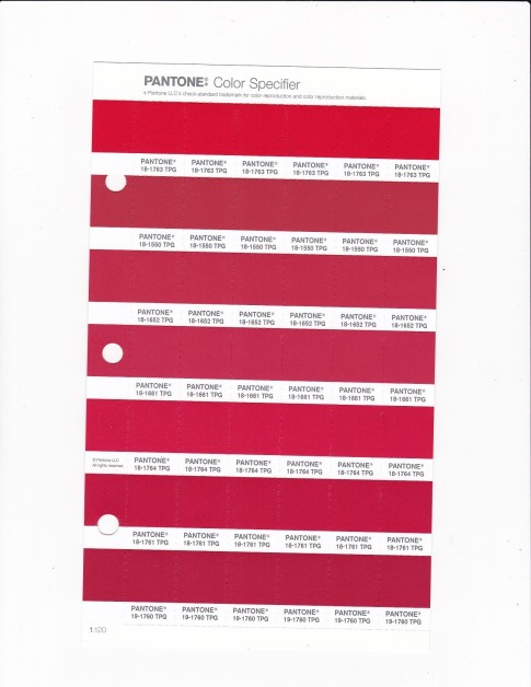 PANTONE 18-1763 TPG High Risk Red Replacement Page (Fashion, Home & Interiors)