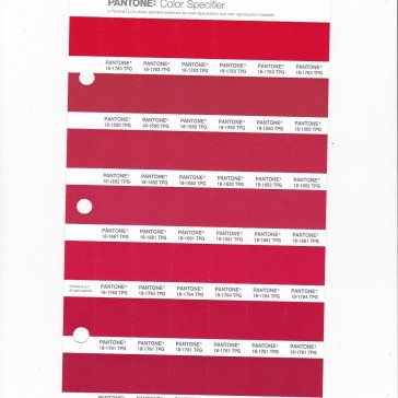 PANTONE 19-1760 TPG Scarlet Replacement Page (Fashion, Home & Interiors)