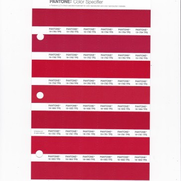 PANTONE 19-1763 TPG Racing Red Replacement Page (Fashion, Home & Interiors)