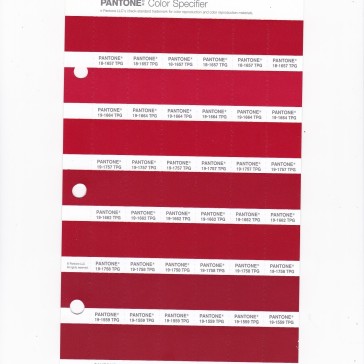 PANTONE 19-1758 TPG Haute Red Replacement Page (Fashion, Home & Interiors)