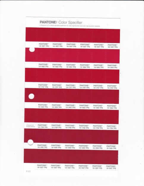 PANTONE 19-1557 TPG Chili Pepper Replacement Page (Fashion, Home & Interiors)