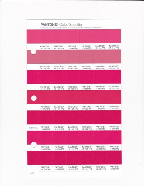 PANTONE 17-1744 TPG Calypso Coral Replacement Page (Fashion, Home & Interiors)
