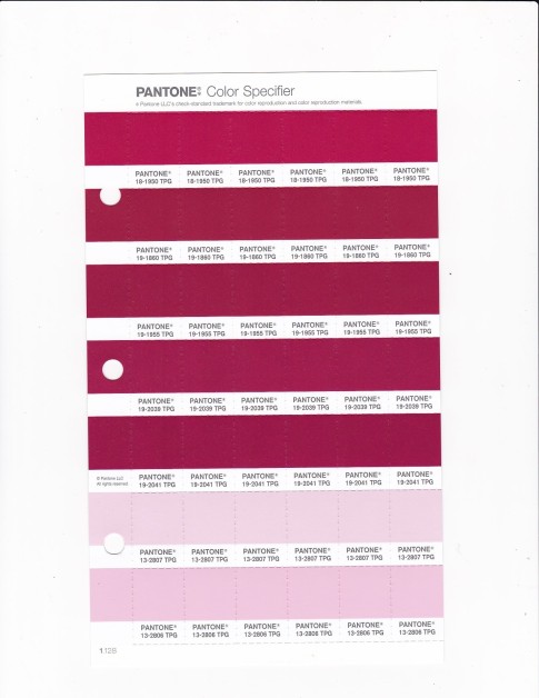 PANTONE 18-1950 TPG Jazzy Replacement Page (Fashion, Home & Interiors)