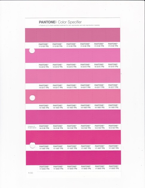 PANTONE 15-2216 TPG Sachet Pink Replacement Page (Fashion, Home & Interiors)