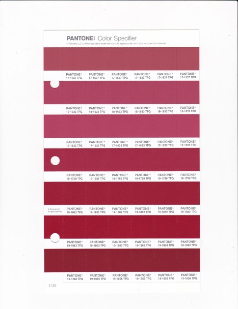 PANTONE 17-1537 TPG Mineral Red Replacement Page (Fashion, Home & Interiors)