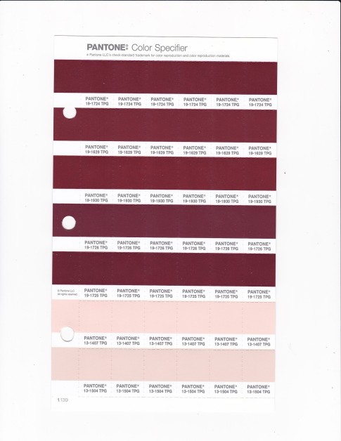 PANTONE 19-1724 TPG Cabernet Replacement Page (Fashion, Home & Interiors)