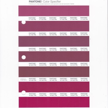 PANTONE 19-2047 TPG sangria Replacement Page (Fashion, Home & Interiors)