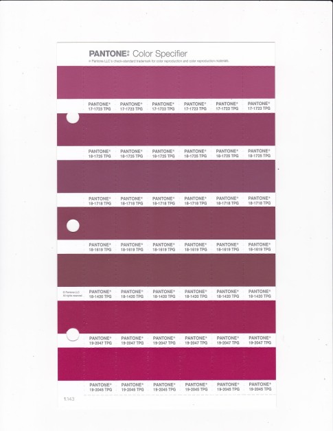 PANTONE 19-1850 TPG Red Bud Replacement Page (Fashion, Home & Interiors)