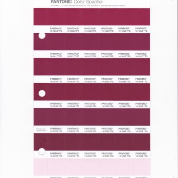 PANTONE 19-2025 TPG Red Plum Replacement Page (Fashion, Home & Interiors)