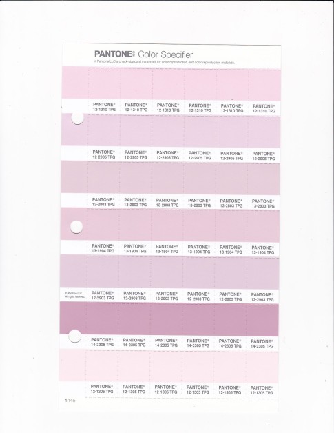PANTONE 13-2803 TPG Pale Lilac Replacement Page (Fashion, Home & Interiors)