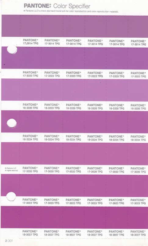 PANTONE 17-3014 TPG Mulberry Replacement Page (Fashion, Home & Interiors)