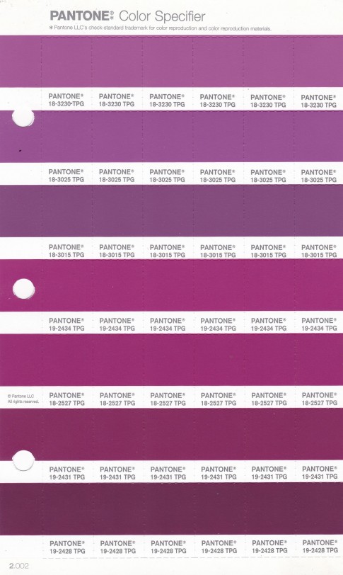 PANTONE 18-3025 TPG Striking Purple Replacement Page (Fashion, Home & Interiors)