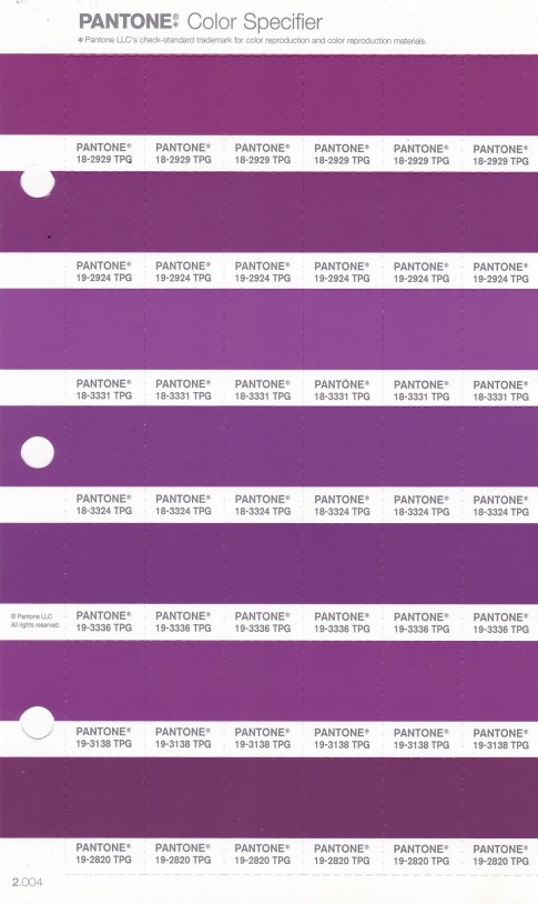 PANTONE 18-2929 TPG Purple Wine Replacement Page (Fashion, Home & Interiors)