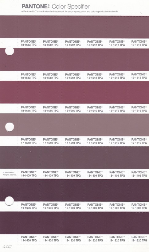 PANTONE 18-1612 TPG Rose Taupe Replacement Page (Fashion, Home & Interiors)