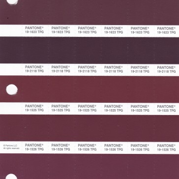 PANTONE 19-1521 TPG Red Mahogany Replacement Page (Fashion, Home & Interiors)