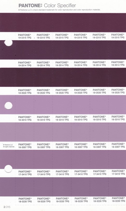PANTONE 19-2520 TPG Potent Purple Replacement Page (Fashion, Home & Interiors)
