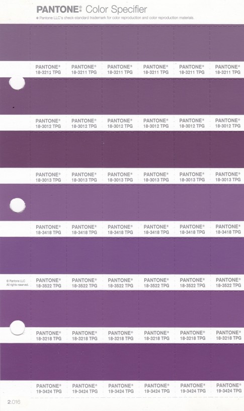 PANTONE 18-3013 TPG Berry Conserve Replacement Page (Fashion, Home & Interiors)