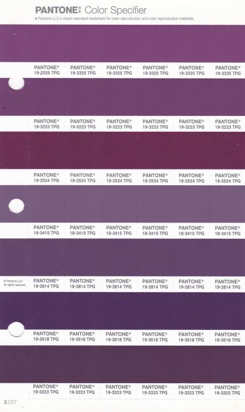 PANTONE 19-3325 TPG Wood Violet Replacement Page (Fashion, Home & Interiors)