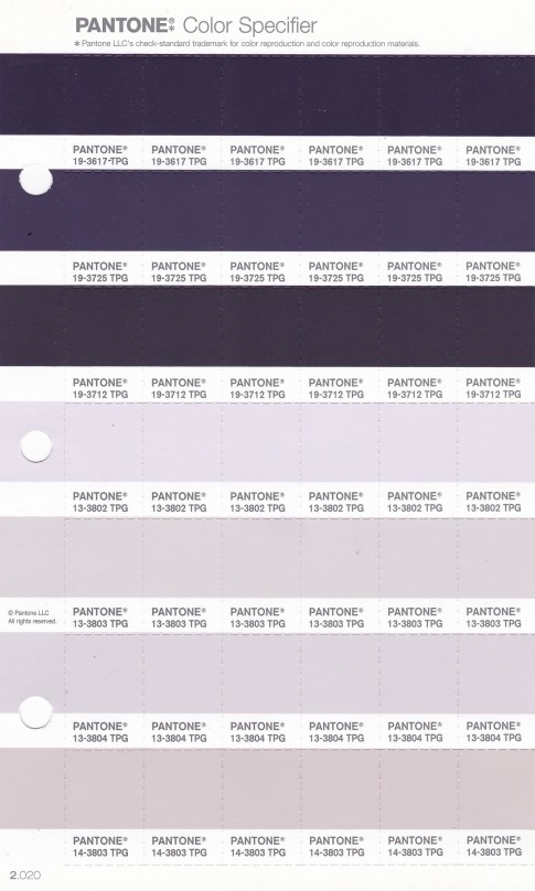PANTONE 19-3725 TPG Purple Velvet Replacement Page (Fashion, Home & Interiors)