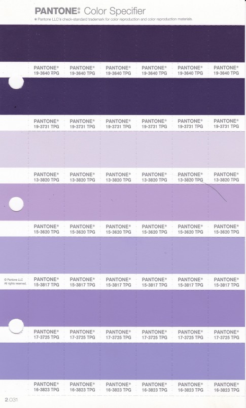 PANTONE 16-3823 TPG Violet Tulip Replacement Page (Fashion, Home & Interiors)