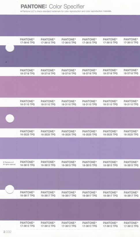 PANTONE 17-3615 TPG Chalk Violet Replacement Page (Fashion, Home & Interiors)