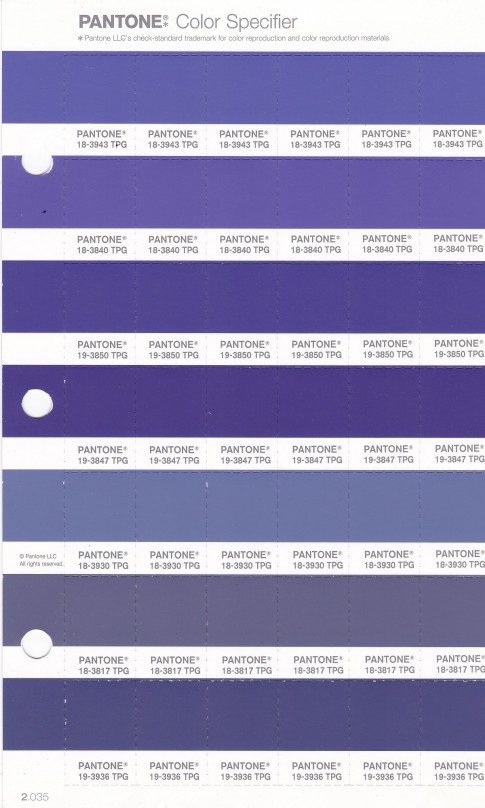 PANTONE 18-3840 TPG Purple Opulence Replacement Page (Fashion, Home & Interiors)