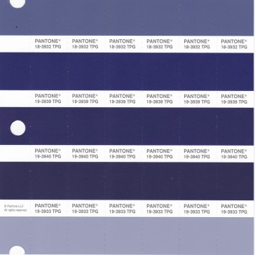 PANTONE 19-3940 TPG Blue Depths Replacement Page (Fashion, Home & Interiors)