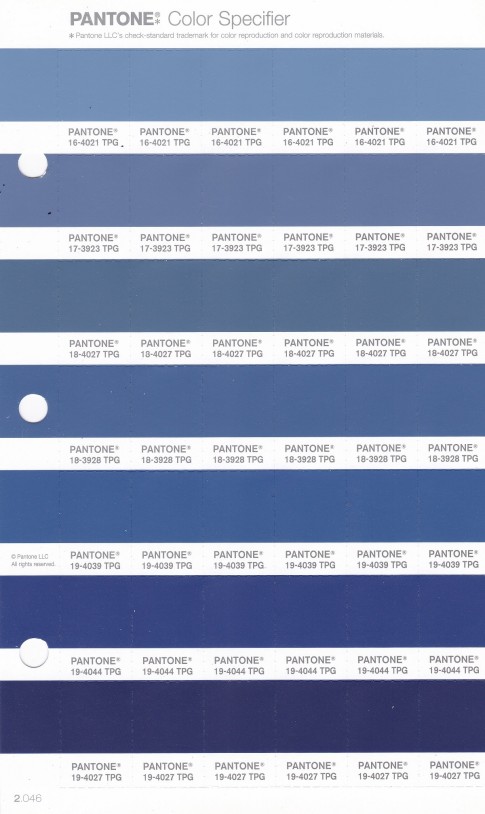 PANTONE 19-4039 TPG Delft Replacement Page (Fashion, Home & Interiors)