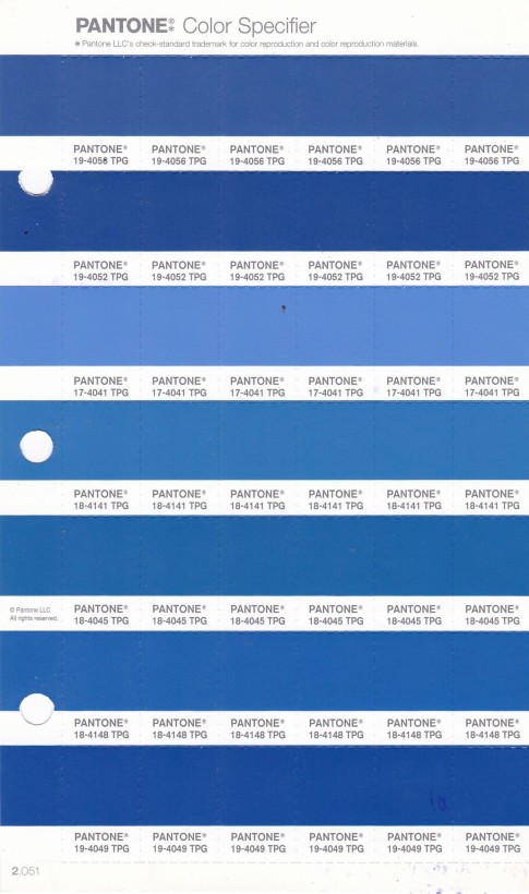 PANTONE 19-4052 TPG Classic Blue Replacement Page (Fashion, Home & Interiors)