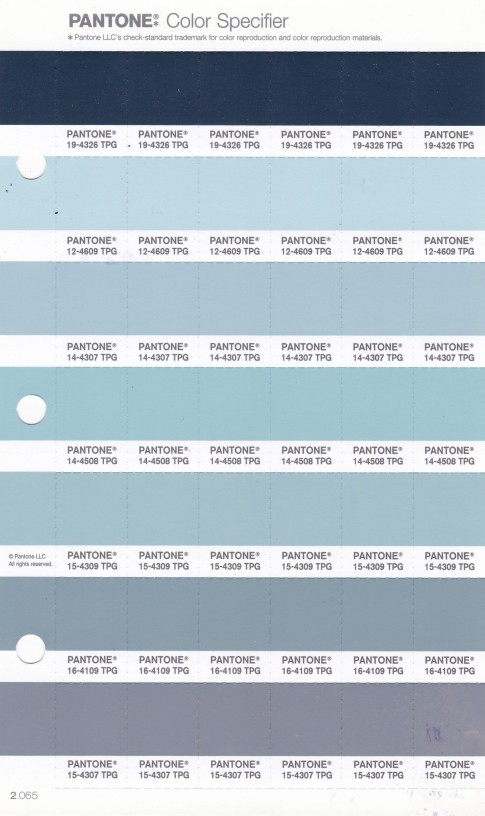 PANTONE 14-4307 TPG Winter Sky Replacement Page (Fashion, Home & Interiors)