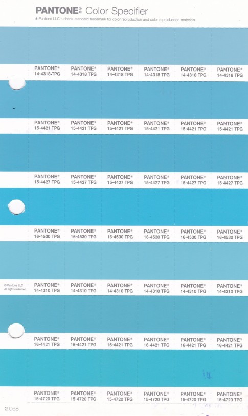 PANTONE 14-4310 TPG Blue Topaz Replacement Page (Fashion, Home & Interiors)
