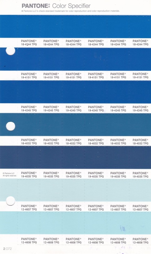PANTONE 19-4245 TPG Imperial Blue Replacement Page (Fashion, Home & Interiors)
