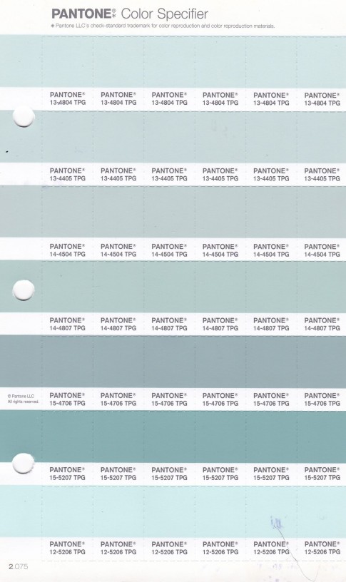 PANTONE 13-4405 TPG Misty Blue Replacement Page (Fashion, Home & Interiors)