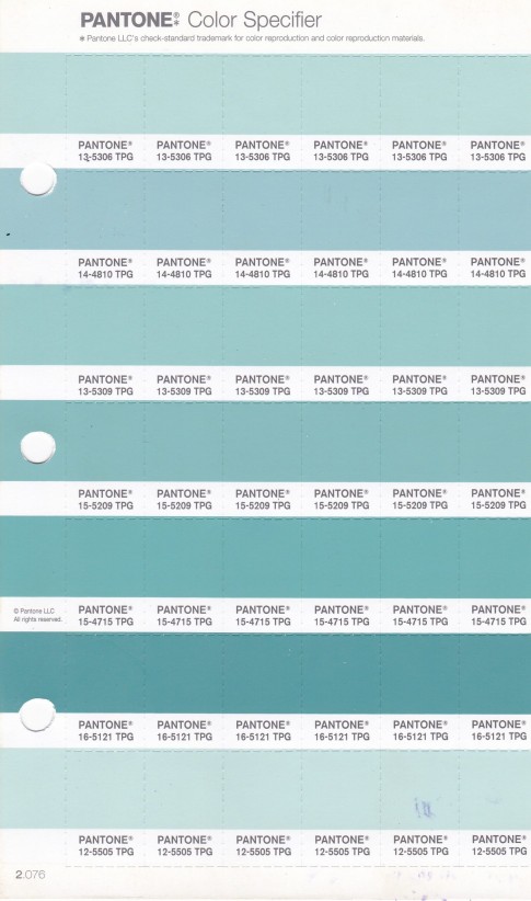 PANTONE 14-4810 TPG Canal Blue Replacement Page (Fashion, Home & Interiors)